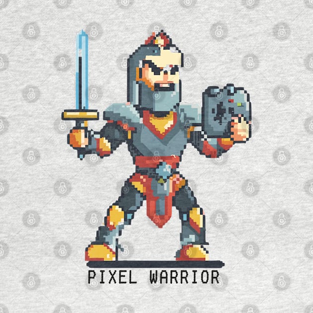 PIXEL WARRIOR retro 8bit gaming by XYDstore